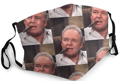 Archie Bunker Face Mask all in the family