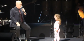 Billy Joel daughter little girl Della Rose singing on stage