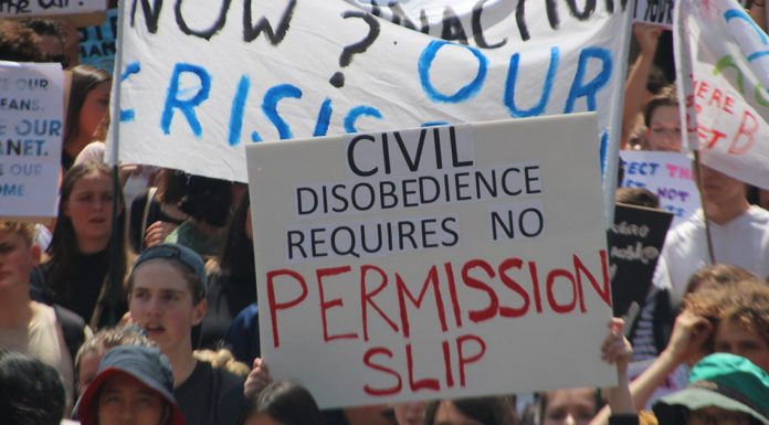 Civil Disobedience Protest Sign