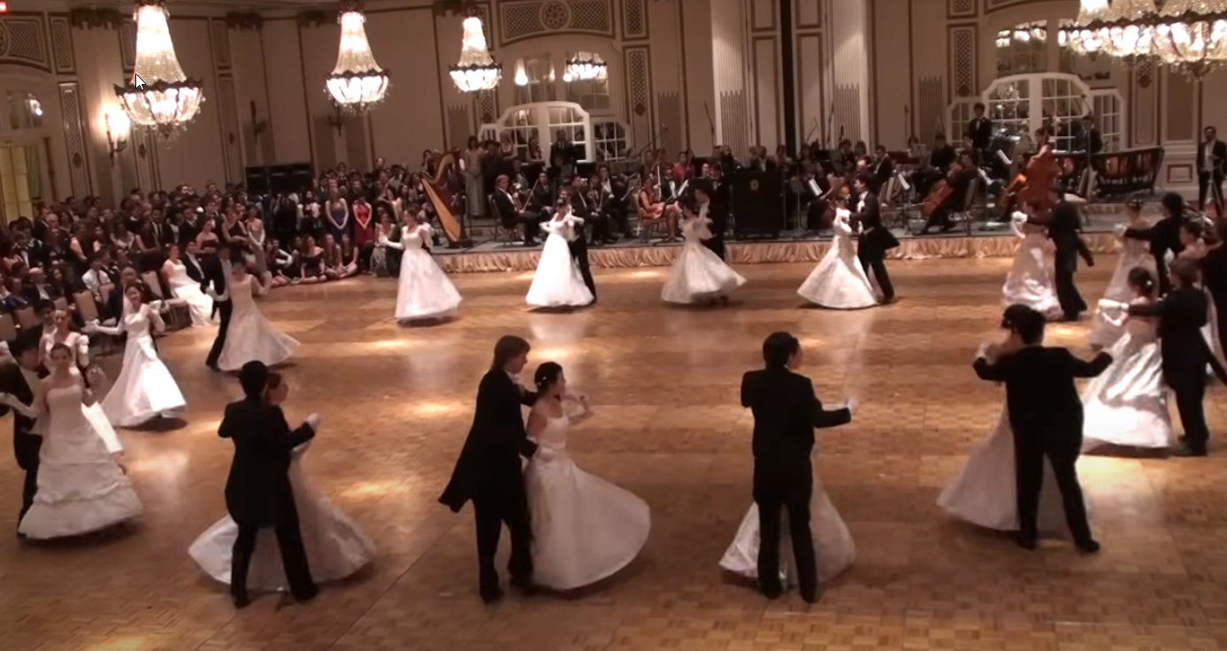 Opening Committee of the Prestigious Stanford Viennese Ball Breathtakingly Waltzes into The Room