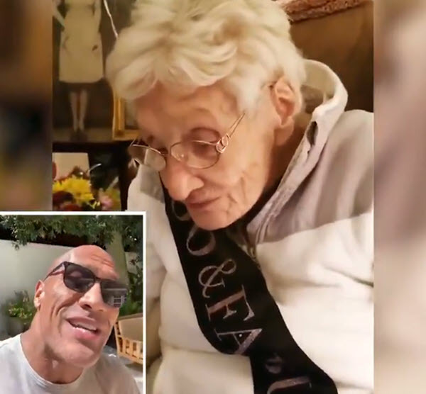 The Rock sings Happy Birthday to a fan