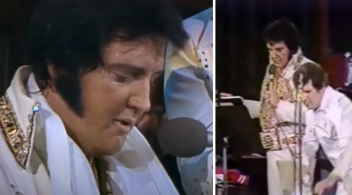 Elvis Presley singing Unchained Melody