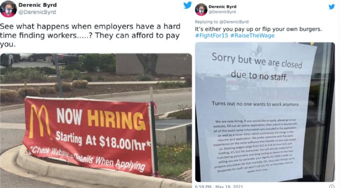 Folks Online React To Businesses Finally Offering Workers a Living Wage