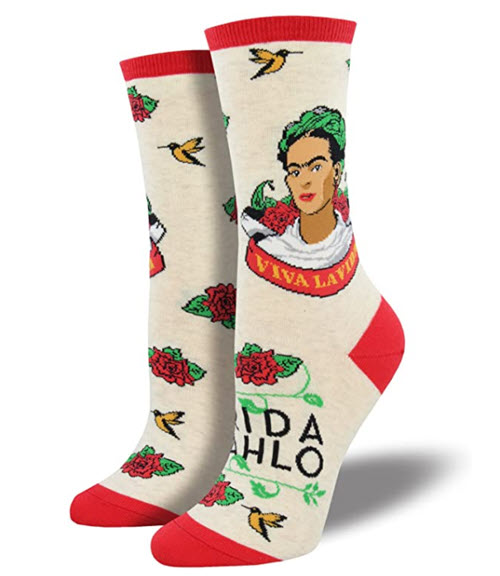 Frida Kahlo socks and t-shirt