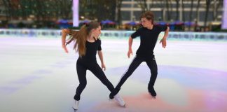 Gage Brown Oona Brown siblings ice skating figure skating ice dancing metallica nothing else matters