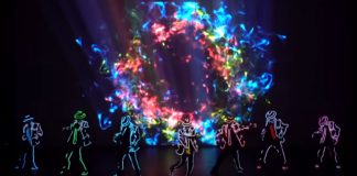 Melody of light dancers Michael Jackson routine