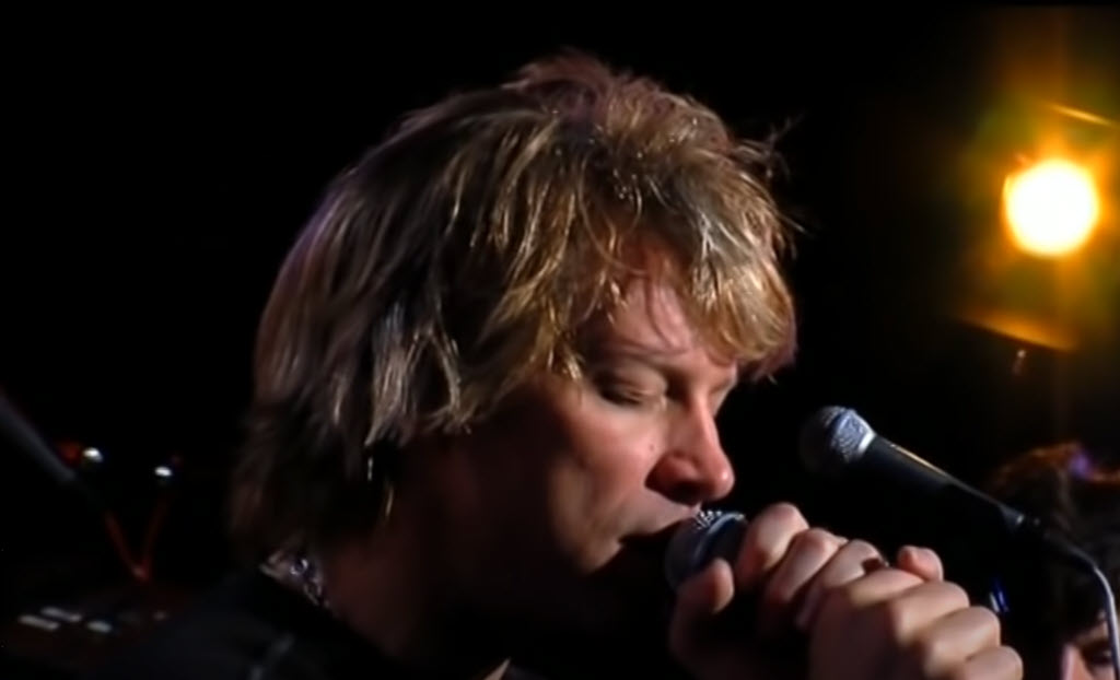 Jon Bon Jovi singing Leonard Cohen's Hallelujah