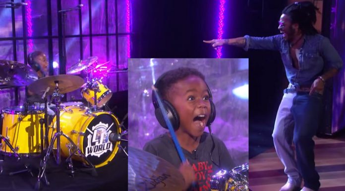 Lenny Kravitz Justin Wilson II performance on Ellen