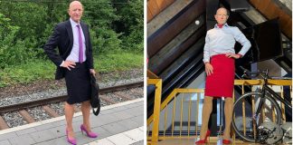 Mark Bryan Man wears suits and heels