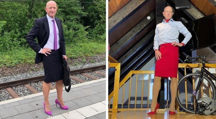 Mark Bryan Man wears suits and heels