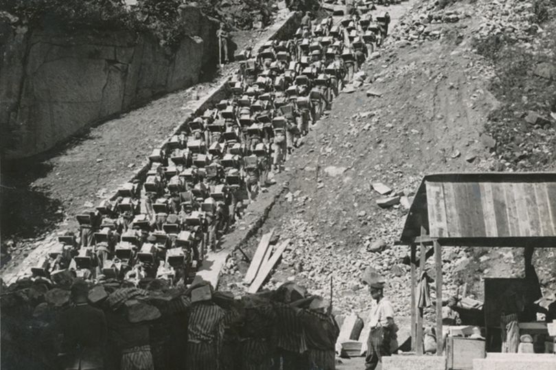 Mauthausen Stairs of Death Holocaust photo