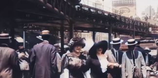 New York City footage 1911 upgraded 4K