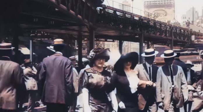 New York City footage 1911 upgraded 4K