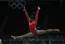 Simone Biles triple double jump