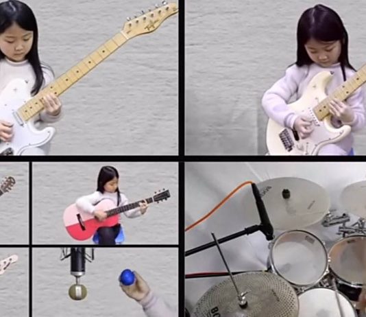 6-Year-Old Girl Covers ‘Hotel California’ with 7 Different Instruments six-year-old-hotel-california-featured-image