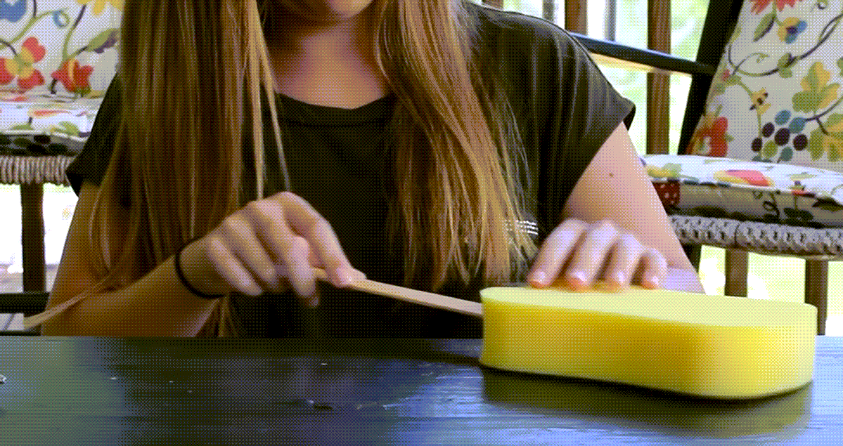 Summer crafts for children using sponges