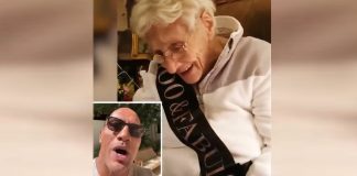 The Rock sends 100 year old fan on her birthday